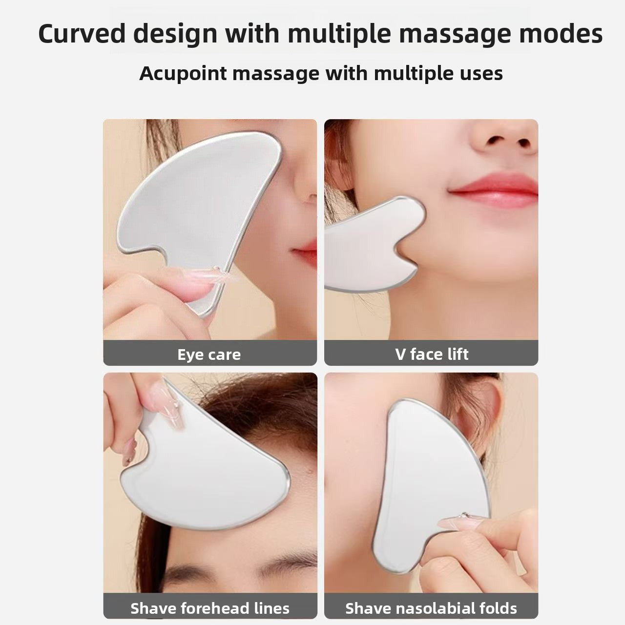 Stainless Steel Facial Massager Scraper Set